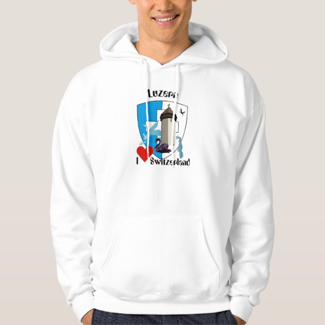 Lucerne Switzerland Suiss Svizzera Switzerland T-s Hoodie (Front)