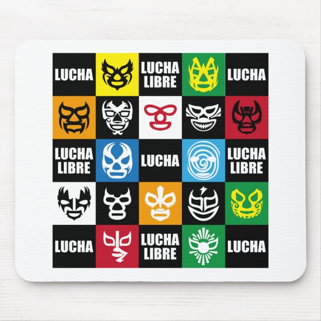 LUCHA#35c Mouse Mat (Front)