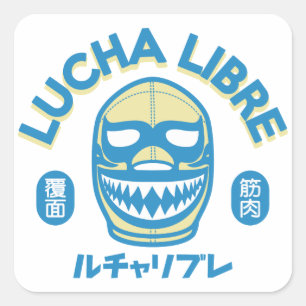 LUCHA LIBRE#81 SQUARE STICKER
