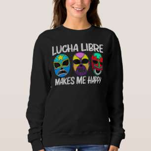 Lucha Libre Art For Men Women Wrestling Wrestler M Sweatshirt