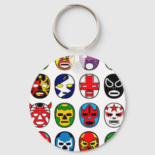 Lucha Libre Luchador Mexican Wrestling Masks Key Ring
