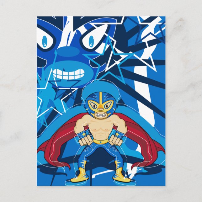 Lucha Libre Luchador Wrestler Postcard (Front)
