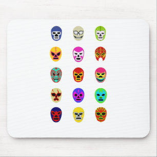 Lucha Libre Mask Mexican Wrestling Mouse Mat