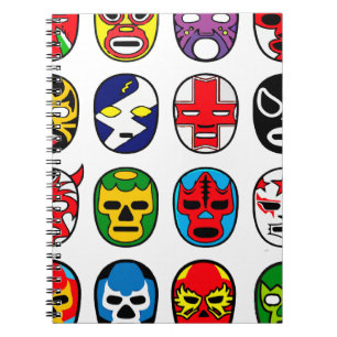 Lucha Libre Mask wrestler Mexican Wrestling Notebook