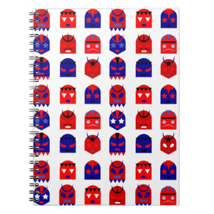 lucha libre masks notebook
