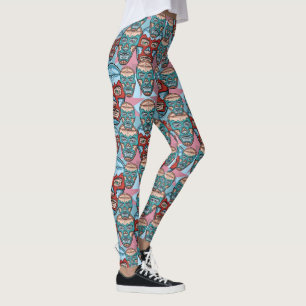 Lucha Libre Mexican wrestler Luchador Leggings