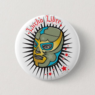 Lucha Libre Mexican Wrestling Mask 6 Cm Round Badge