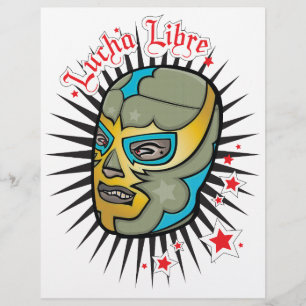 Lucha Libre Mexican Wrestling Mask Flyer