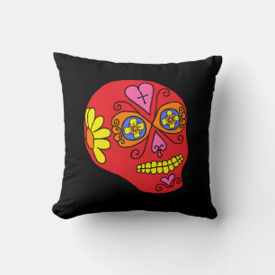 Lucha Libre Sugar Skull Cushion
