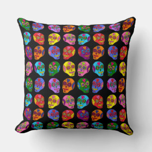 Lucha Libre Sugar Skull Cushion