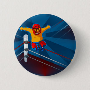 luchador 6 cm round badge