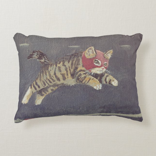 Luchador Kitty Decorative Cushion (Front)