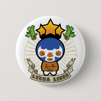 Luchadore 6 Cm Round Badge