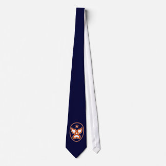 Luchadore Orange and Blue Tie