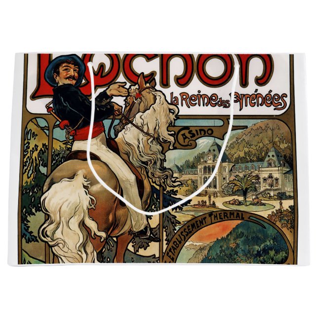 Luchon, Mucha Large Gift Bag (Front)