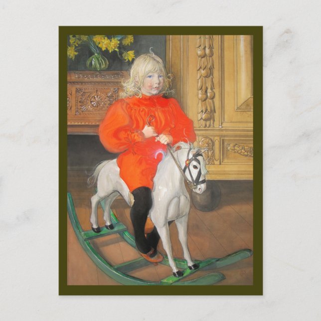 Lucia Day Rockinghorse Postcard (Front)