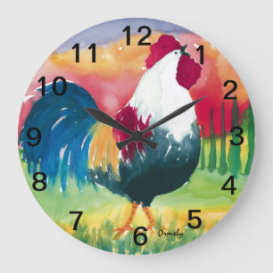 Luciano Rooster -Wall Clock