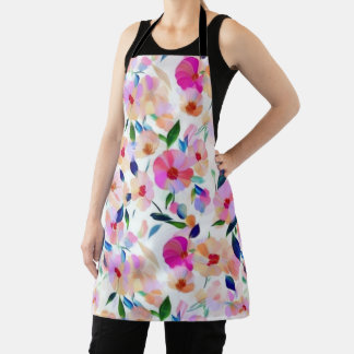 Lucid Flowers Colourful Floral Apron