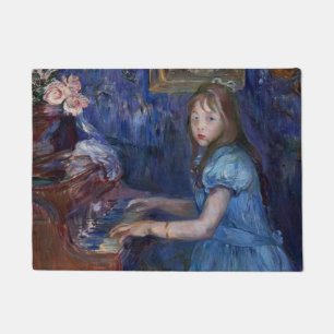 Lucie Leon at the Piano (by Berthe Morisot) Doormat