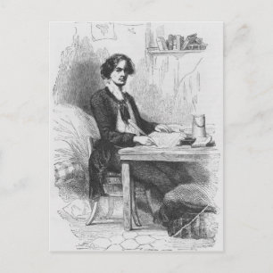 Lucien de Rubempre writing a letter Postcard