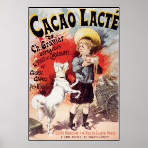 Lucien Lefevre Cacao Lacte Poster