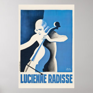 Lucienne Radisse by Paul Colin - Vintage Art Deco Poster