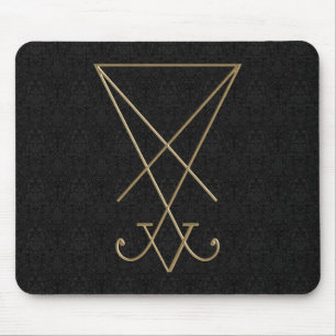 Lucifer Alchemy Sigil Gothic Art Mouse Mat