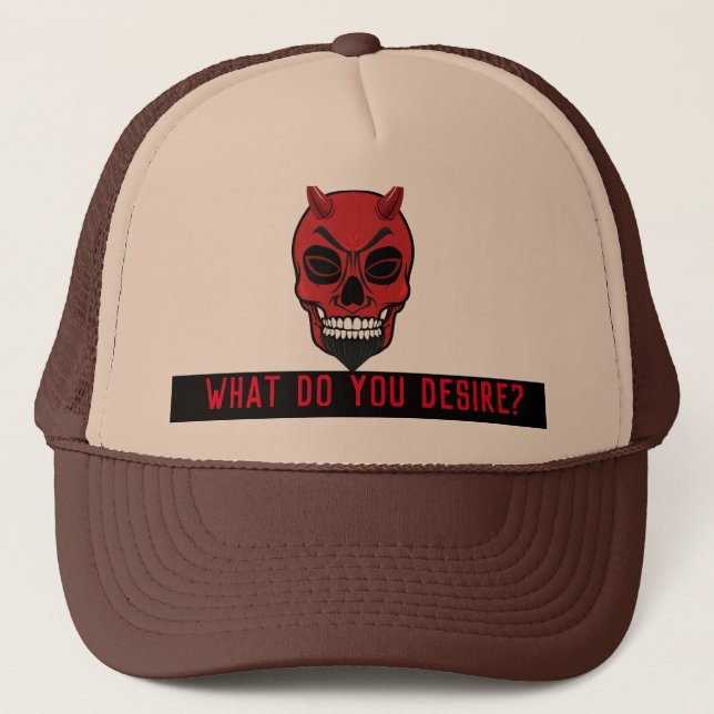 Lucifer Devil What Do You Desire Hat (Front)