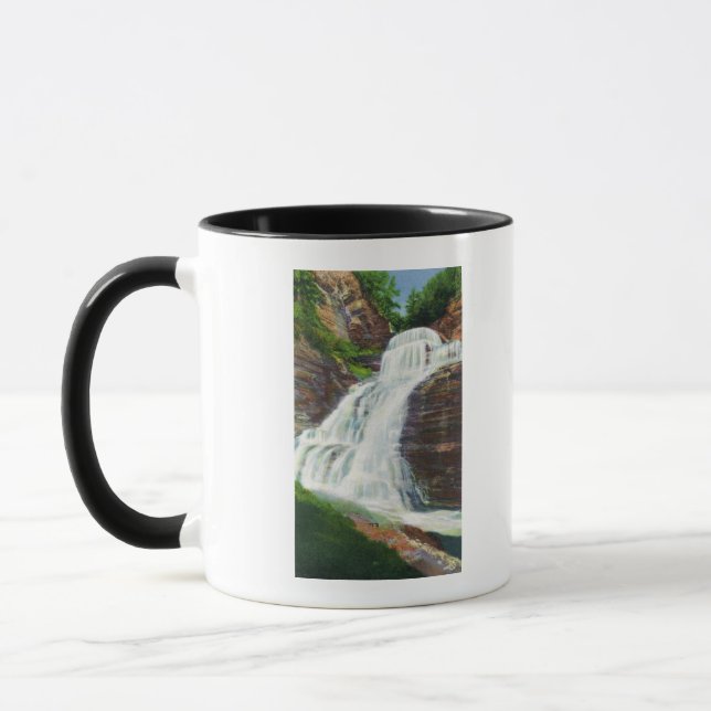 Lucifer Falls View in Robert H. Treman State Mug (Left)