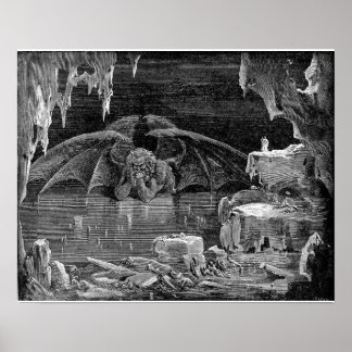 Lucifer King of Hell by Gustave Doré Art Print