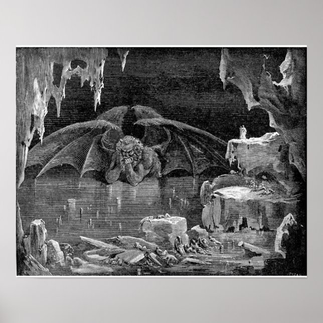 Lucifer King of Hell by Gustave Doré Art Print (Front)