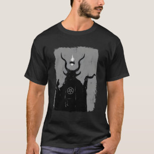Lucifer Light Bearer Satanic Occult Baphomet Goat  T-Shirt