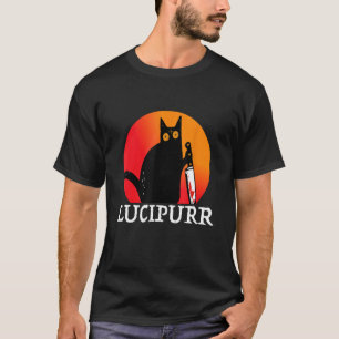 Lucifer Occult Satanic Cat Lucipurr Antichrist Bap T-Shirt