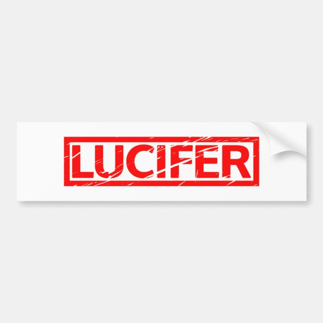 Lucifer Stamp Bumper Sticker (Front)