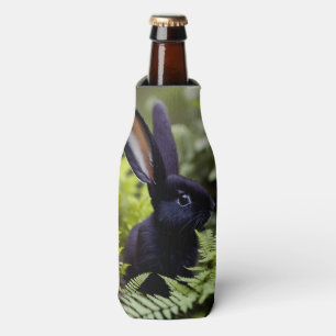 Lucifer the Black Bunny: A Dark Bundle of Mischief Bottle Cooler