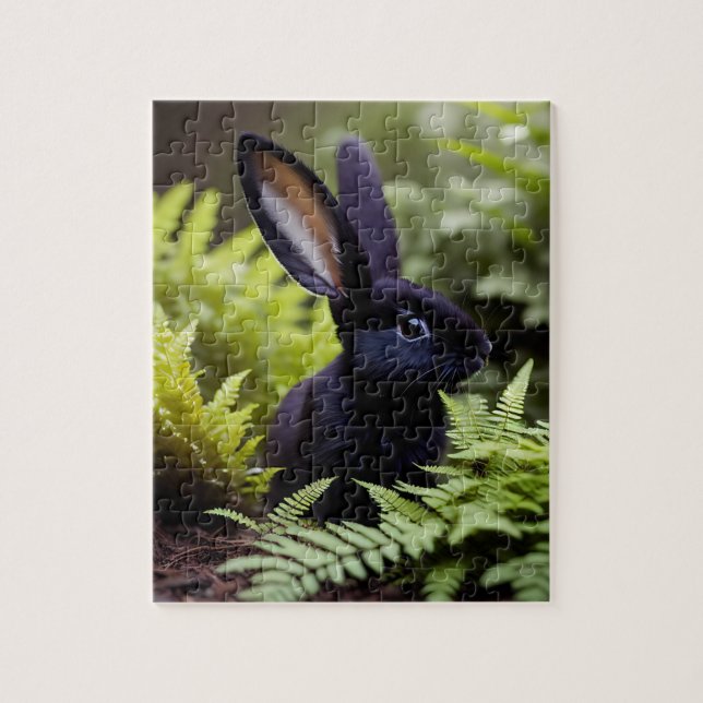 Lucifer The Black Bunny, Jigsaw Puzzle (Vertical)