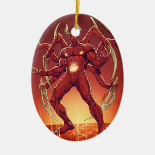 Lucifer the Devil, the Prince of Darkness, Satan Ceramic Tree Decoration