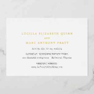 Lucilla Elegant Modern Wedding Save the Date