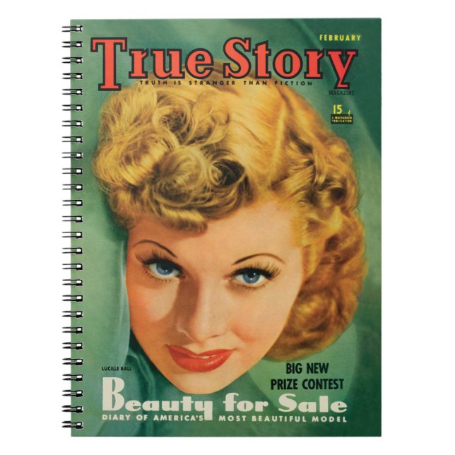 Lucille Ball Vintage Notebook from 1941 (Front)