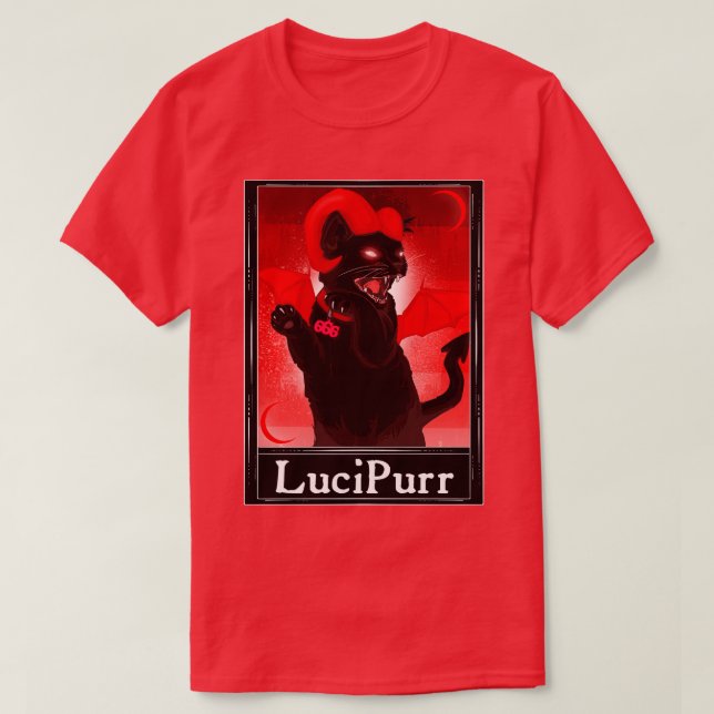 LuciPurr Tarot T-Shirt (Design Front)