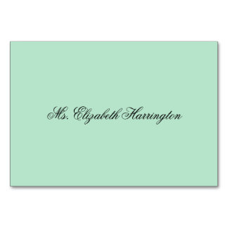 Lucite Green Place Cards Name Template
