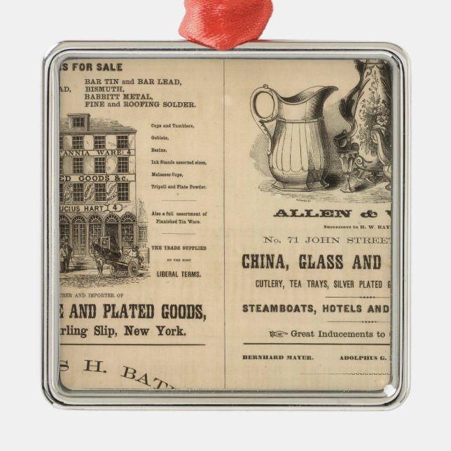 Lucius Hart Metal Tree Decoration (Front)