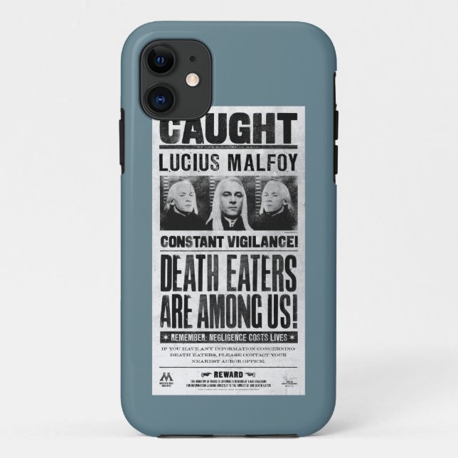 Lucius Malfoy Wanted Poster Case-Mate iPhone Case (Back)