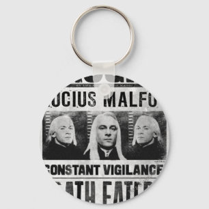 Lucius Malfoy Wanted Poster Key Ring