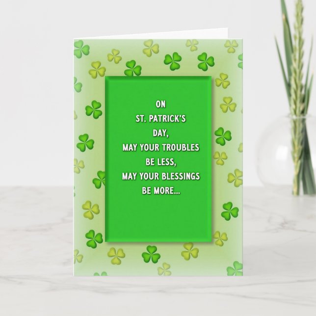 Luck And Blessings Card (Front)