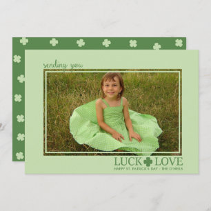 Luck and Love St. Patrick's Day Photo Cards