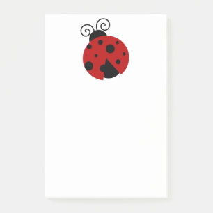 Luck be a Ladybug Cute Cartoon Insect Design Post-it Notes