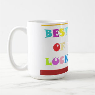 Luck Charm congratulations message yellow Coffee Mug