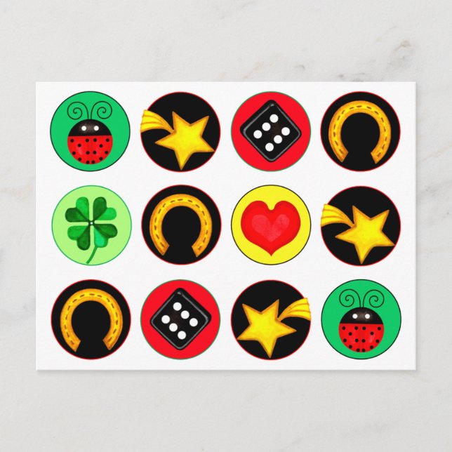 LUCK DOTS POSTCARD (Front)