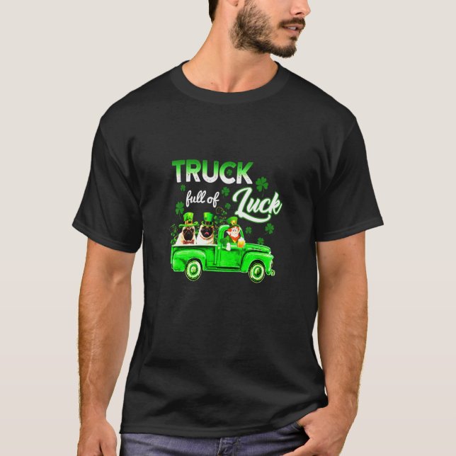 Luck English Bulldog Animal St Patricks Day T-Shirt (Front)